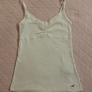 White holister Lace Trim Cami Top ( vintage collection )
